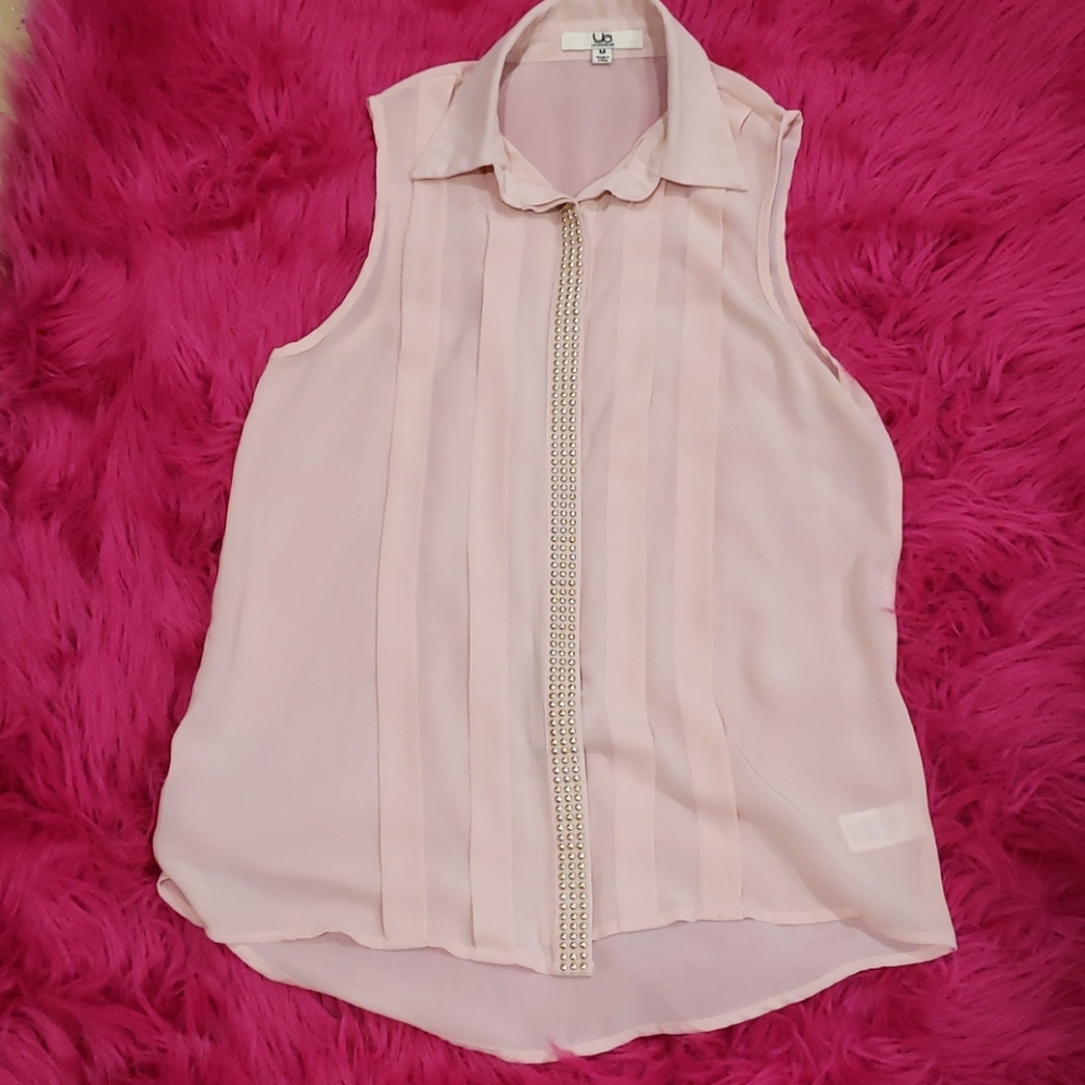Sheer Blush Pink Top